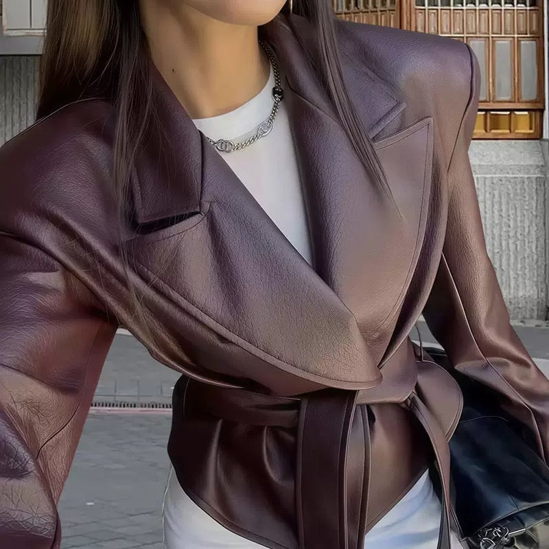 Lumielle Lederjacke Red