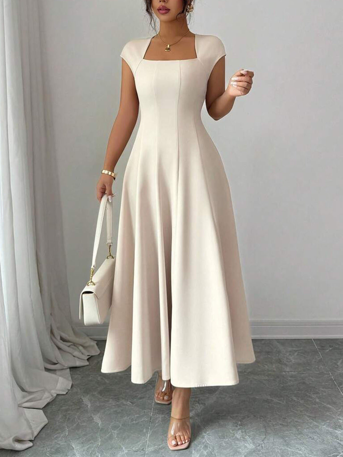 Schwarze Rose Maxikleid