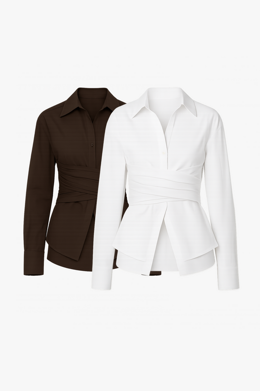 Bluse mit Taillenschnürung